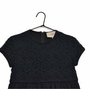 Burberry Black Lace Overlay Dress